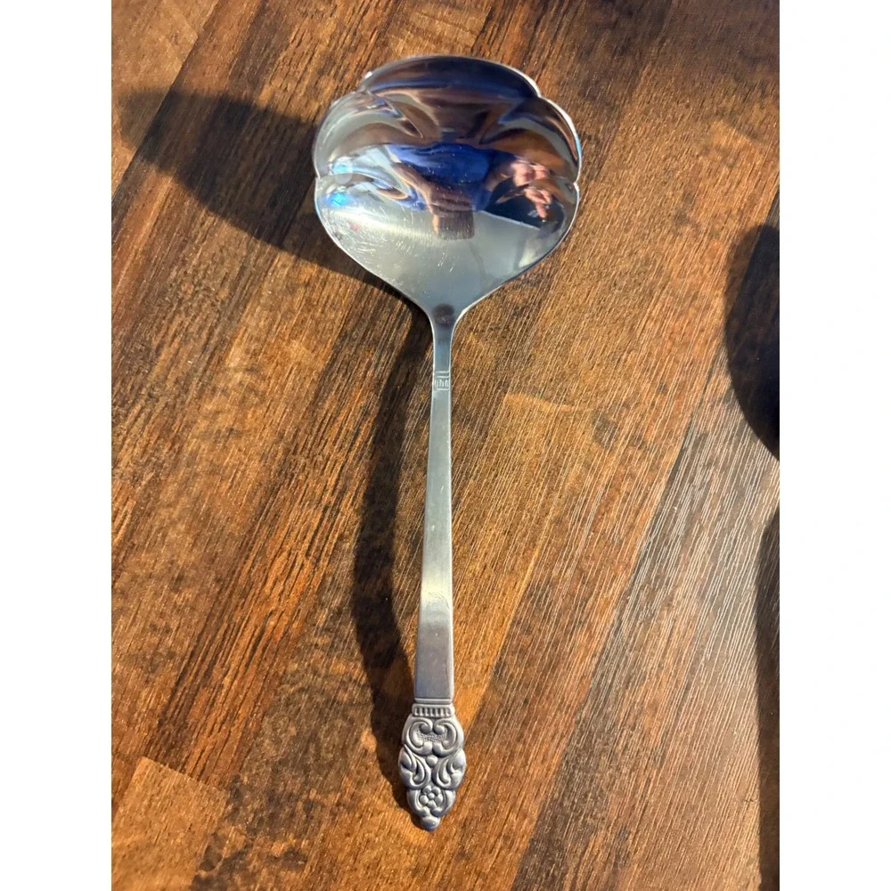 Oneida Community Stainless‎ Affection Serving Set Ladle Pierced Spoon Meat Fork